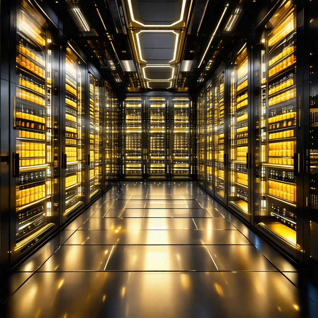 Room filled with rows of shelves, each containing numerou...