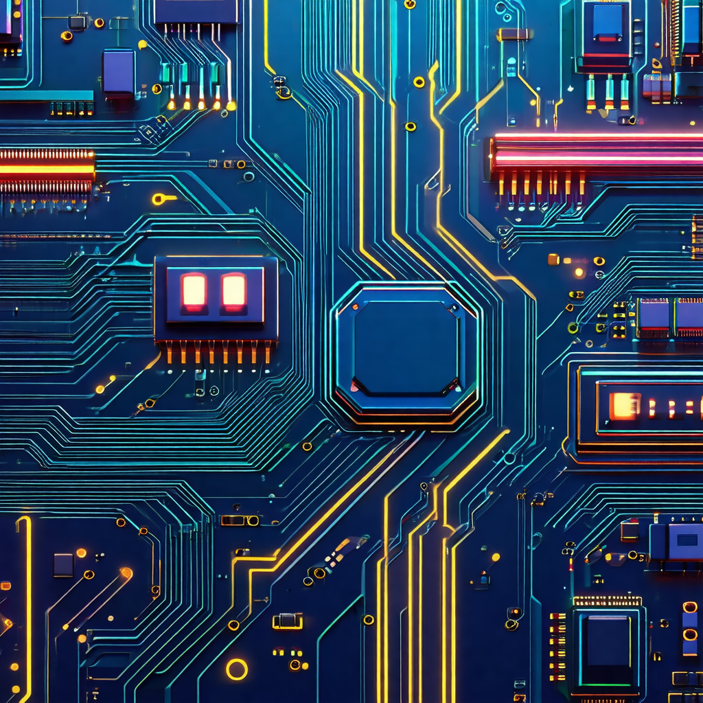 Close-up of a computer circuit board, showcasing its intr...
