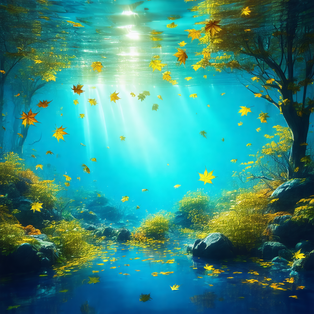 Serene scene of a river surrounded by trees