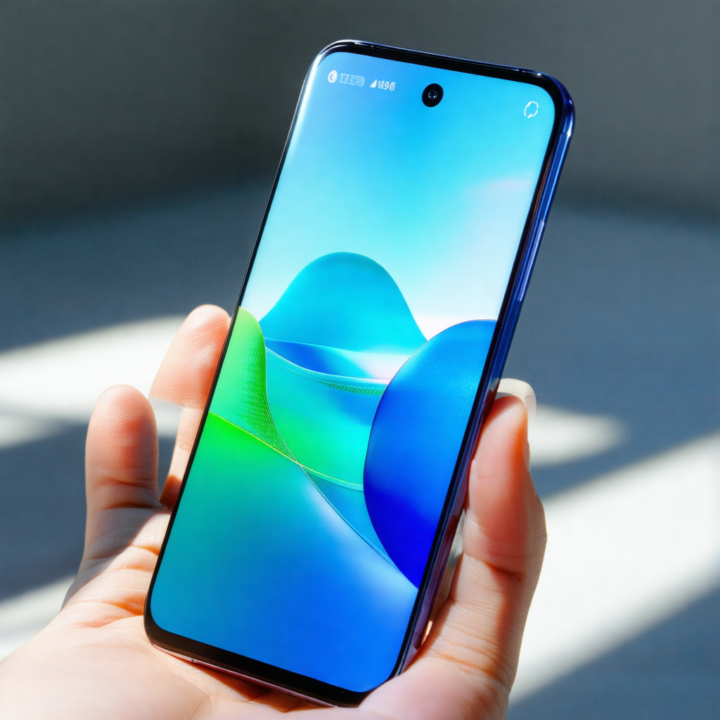 Person holding a smartphone in their hand