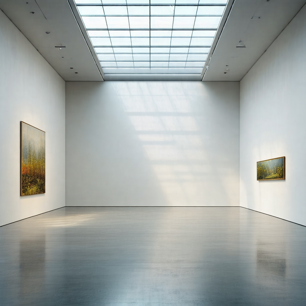 Large, empty room with a high ceiling