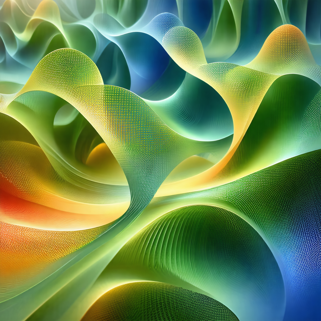 Vibrant and colorful abstract art piece, likely a paintin...