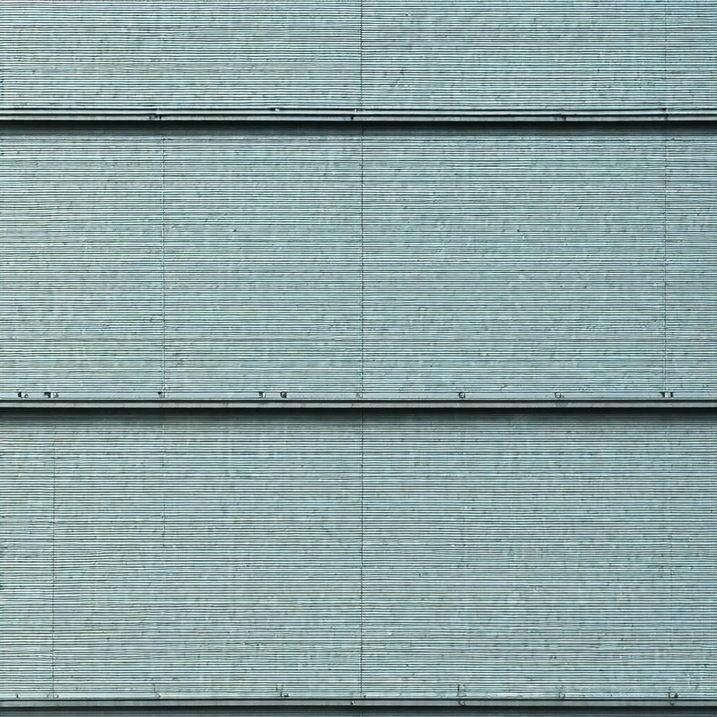 Large building with a blue exterior