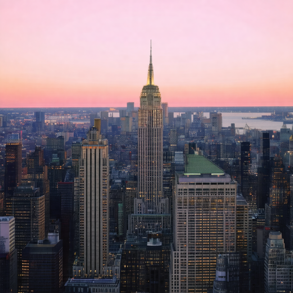 Panoramic view of a large city, showcasing the impressive...