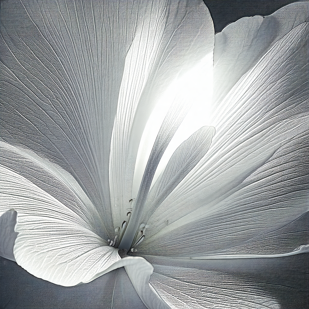 Large, white flower with a long stem