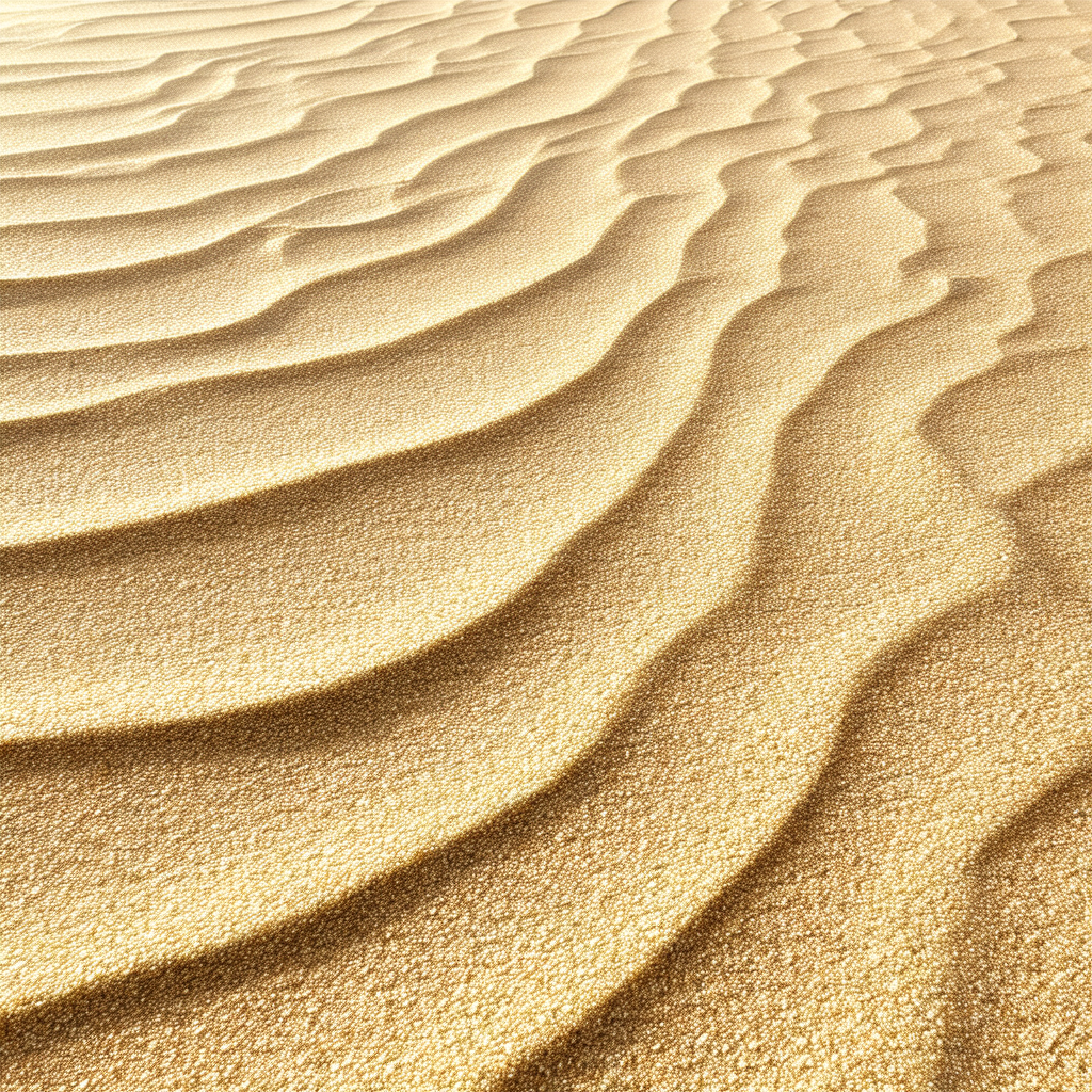 Sandy beach with a large expanse of sand