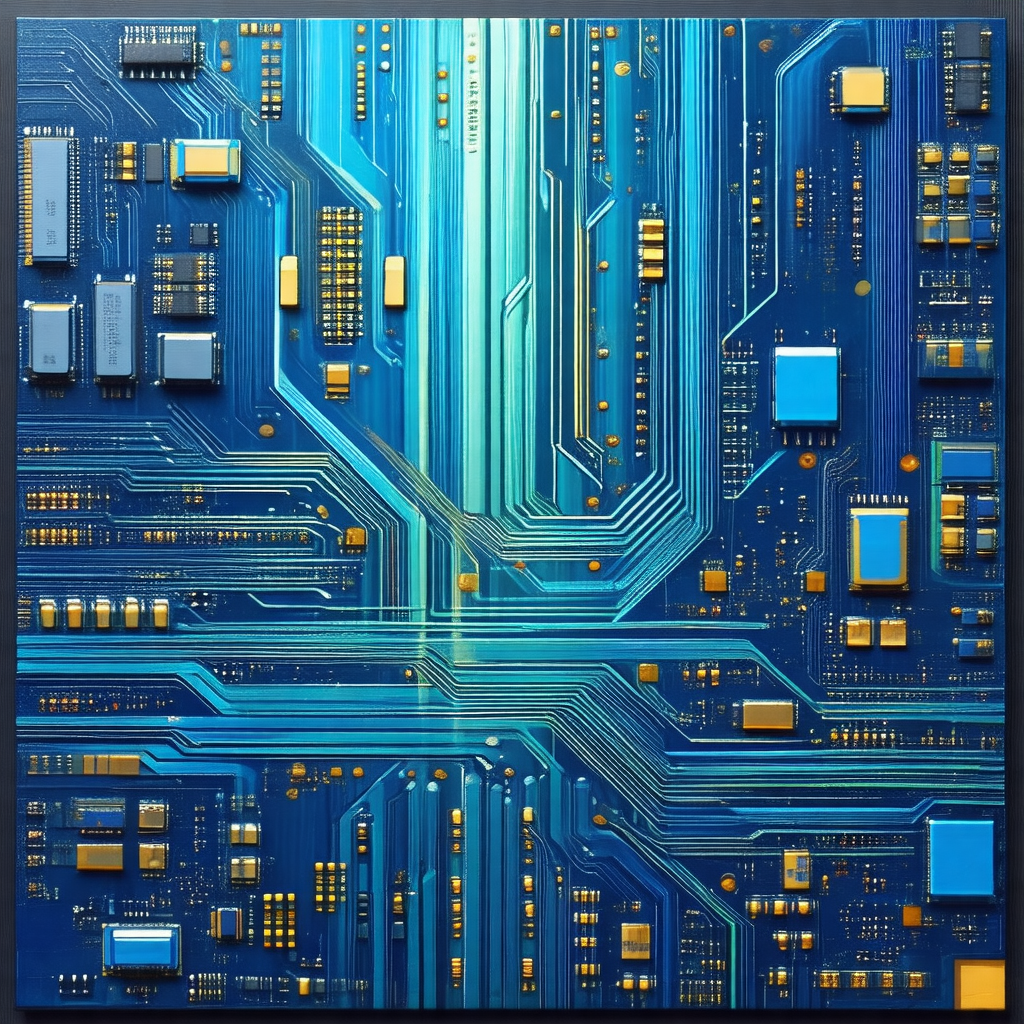 Close-up of a computer circuit board, showcasing its intr...