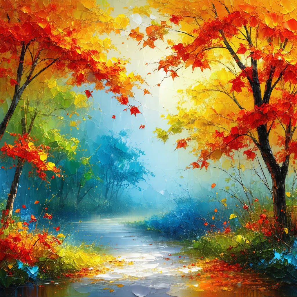 Serene scene of a river flowing through a forest