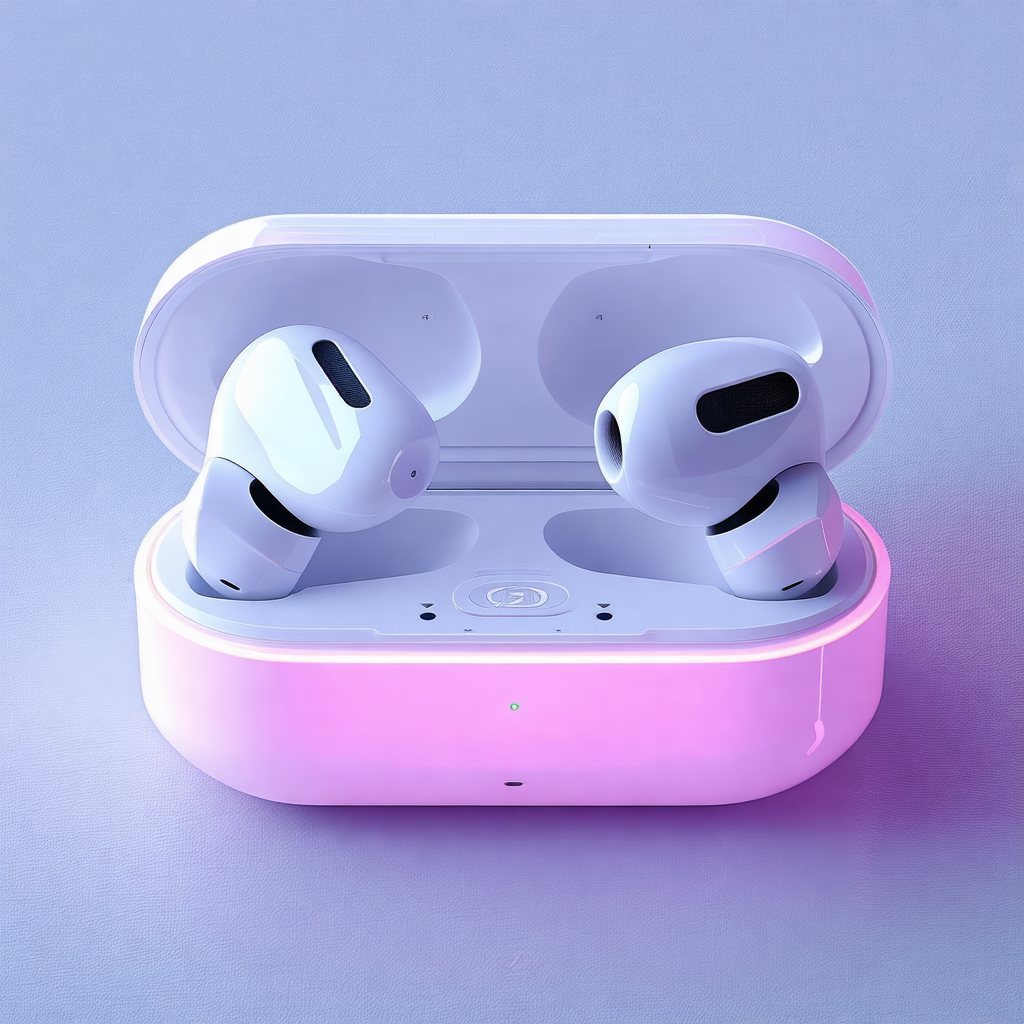 White box with two white earphones inside
