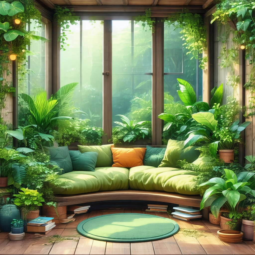 Cozy living room with a large couch situated in the cente...
