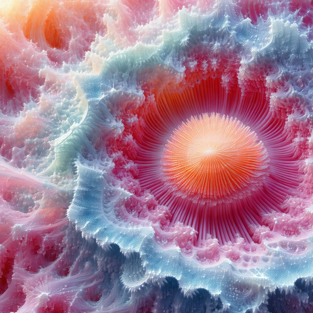 Vibrant, colorful, and abstract artwork that resembles a ...