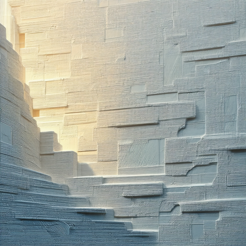 White staircase with a white wall on the side