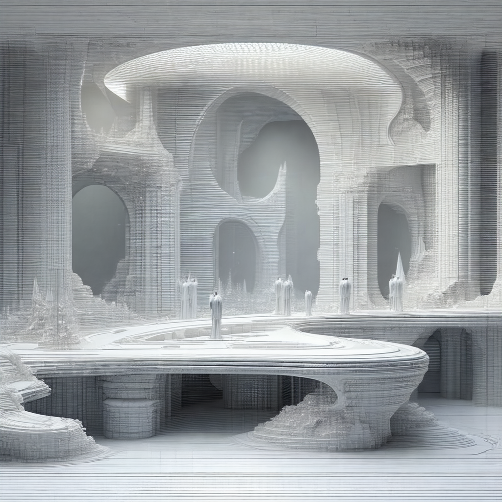 3d model of a large, intricate building