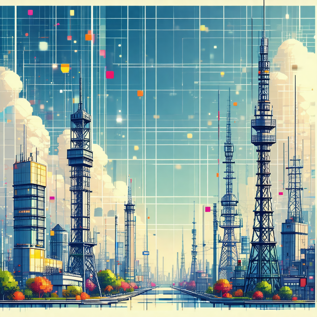 Colorful City Artwork