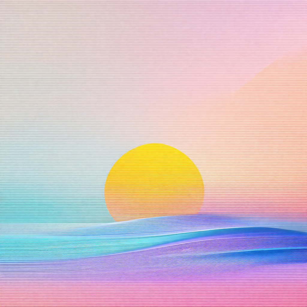 Beautiful sunset over a body of water