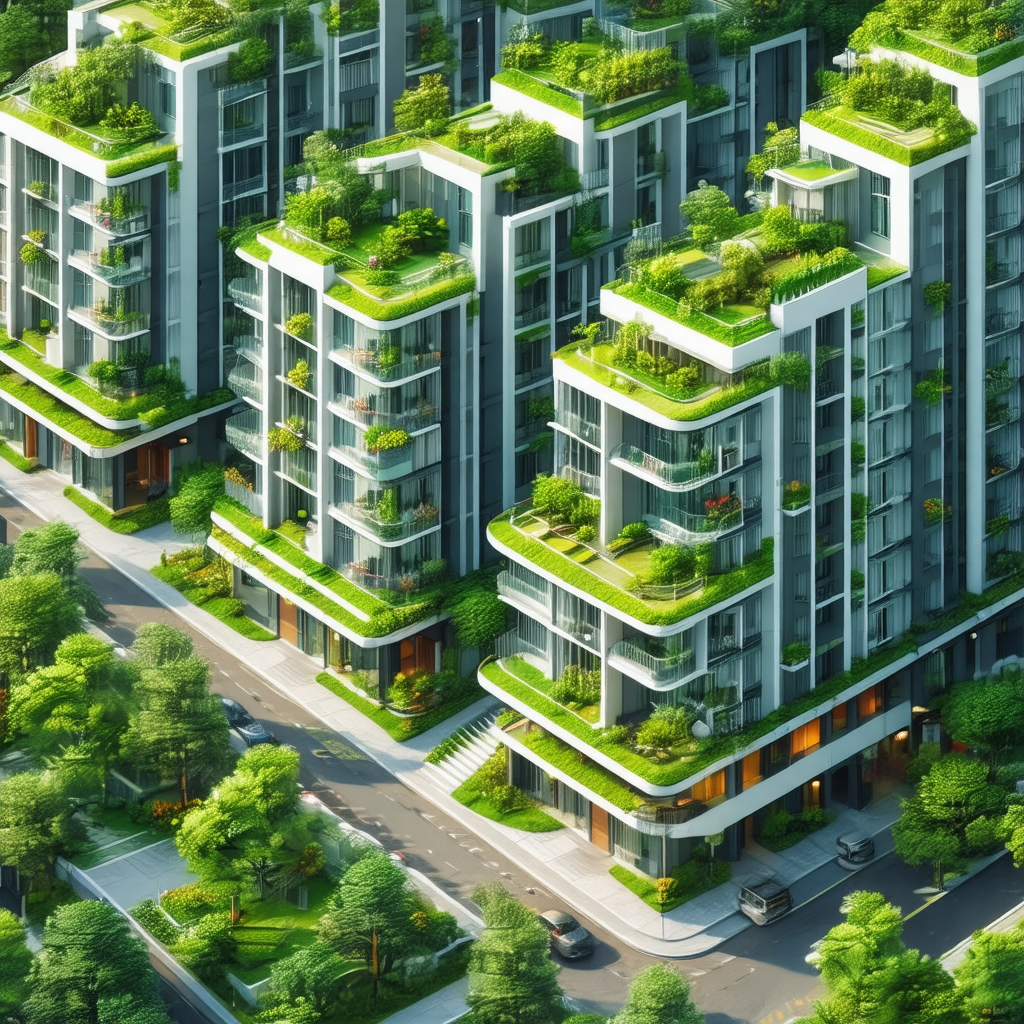 Computer-generated (cgi) rendering of a city street with ...