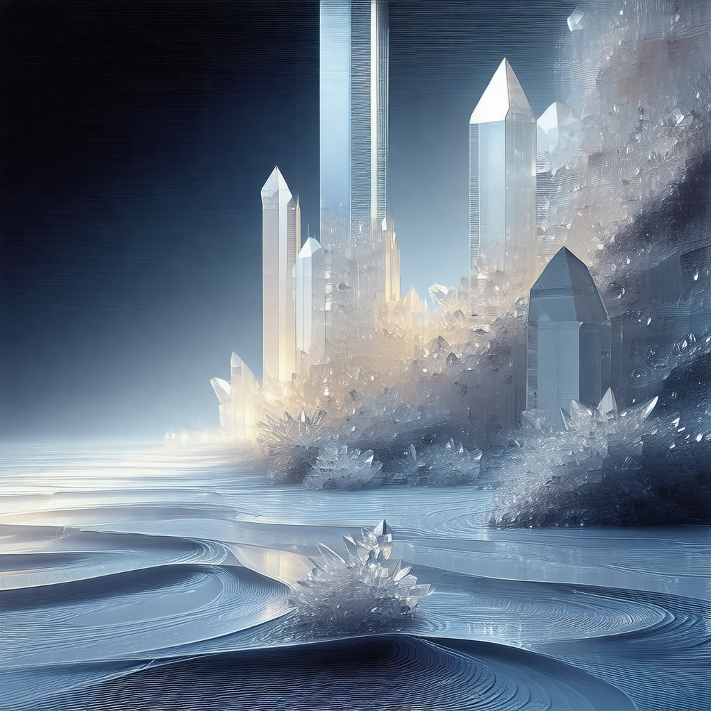 Digital painting of a futuristic city with a large number...