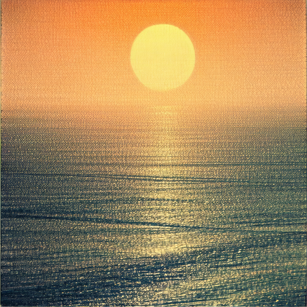 Beautiful sunset over the ocean