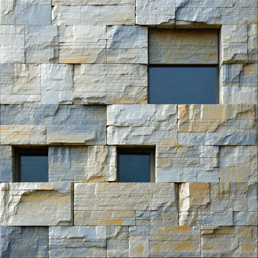 Large, modern building with a unique design