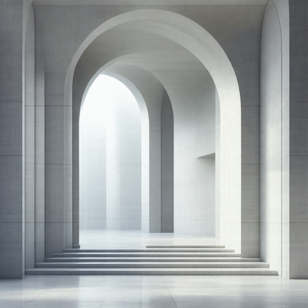 Large, open, and empty building with a long, narrow hallway