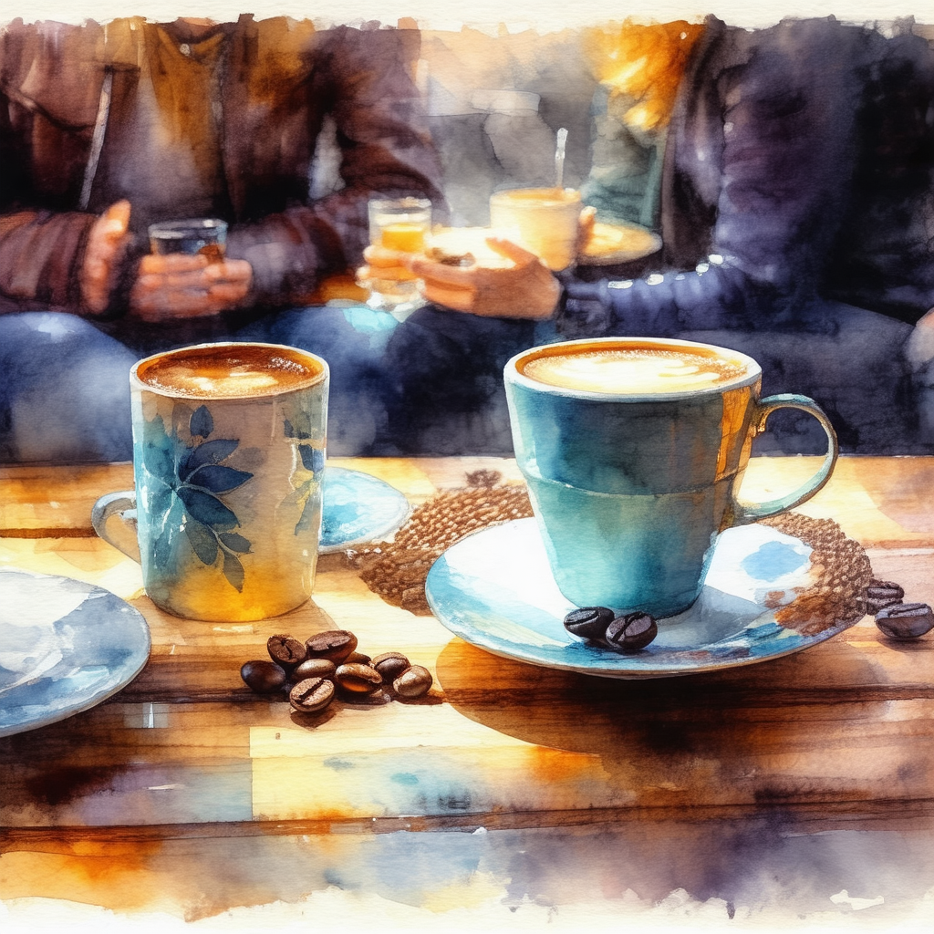 Group of people sitting around a dining table, enjoying a...
