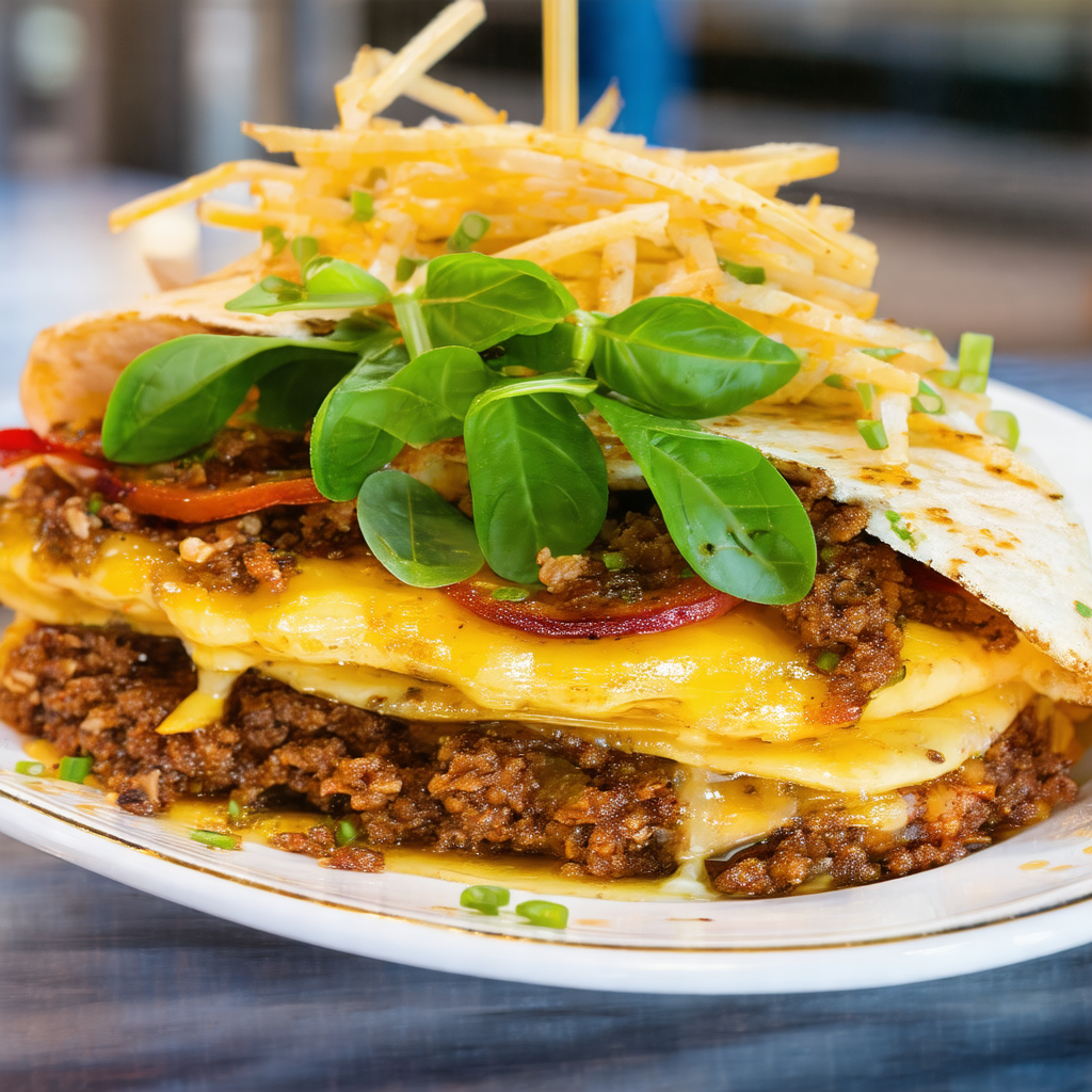 Delicious meal consisting of a large burrito filled with ...