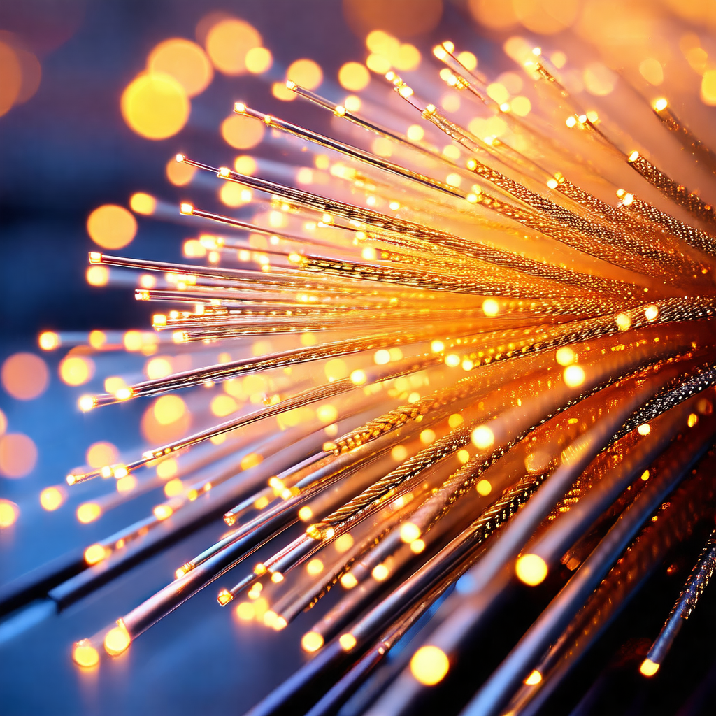 Close-up of a wire with many small lights on it