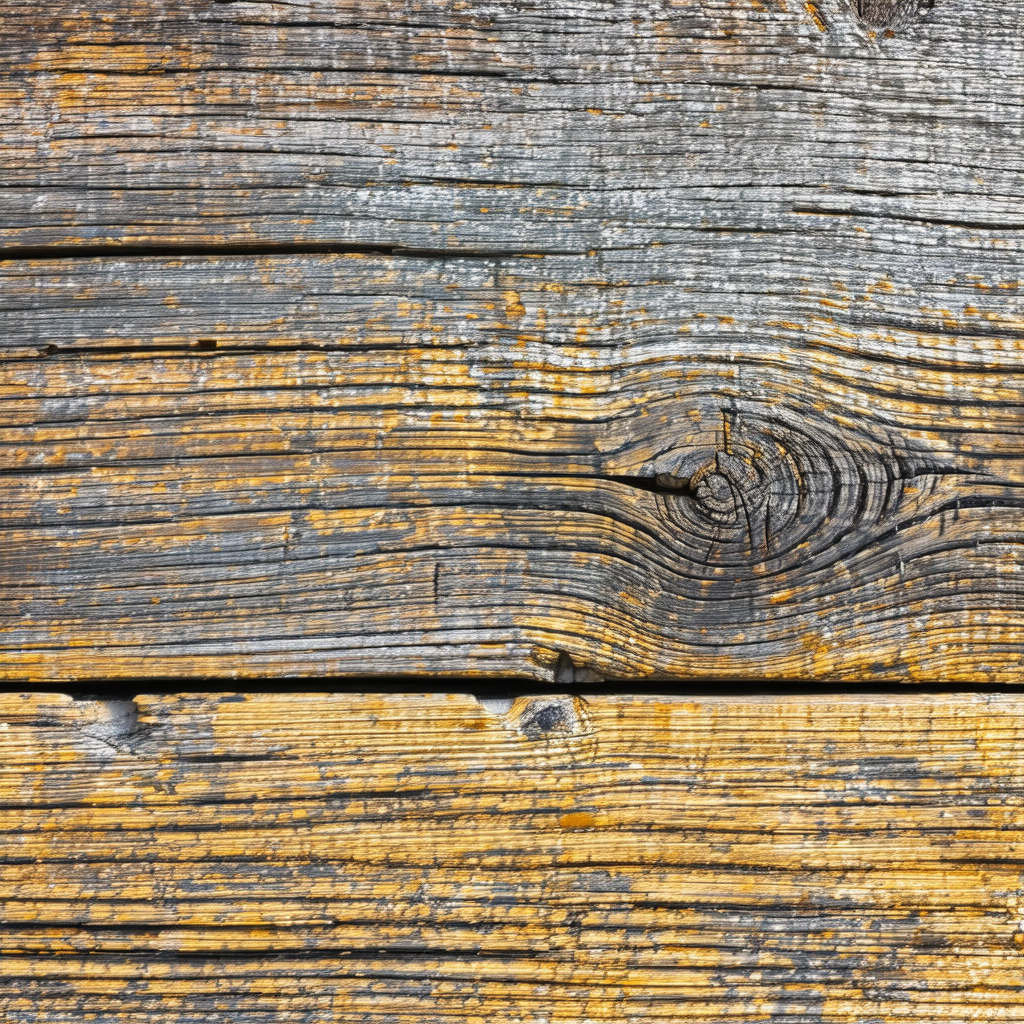 Wooden plank with a distinctive spiral pattern
