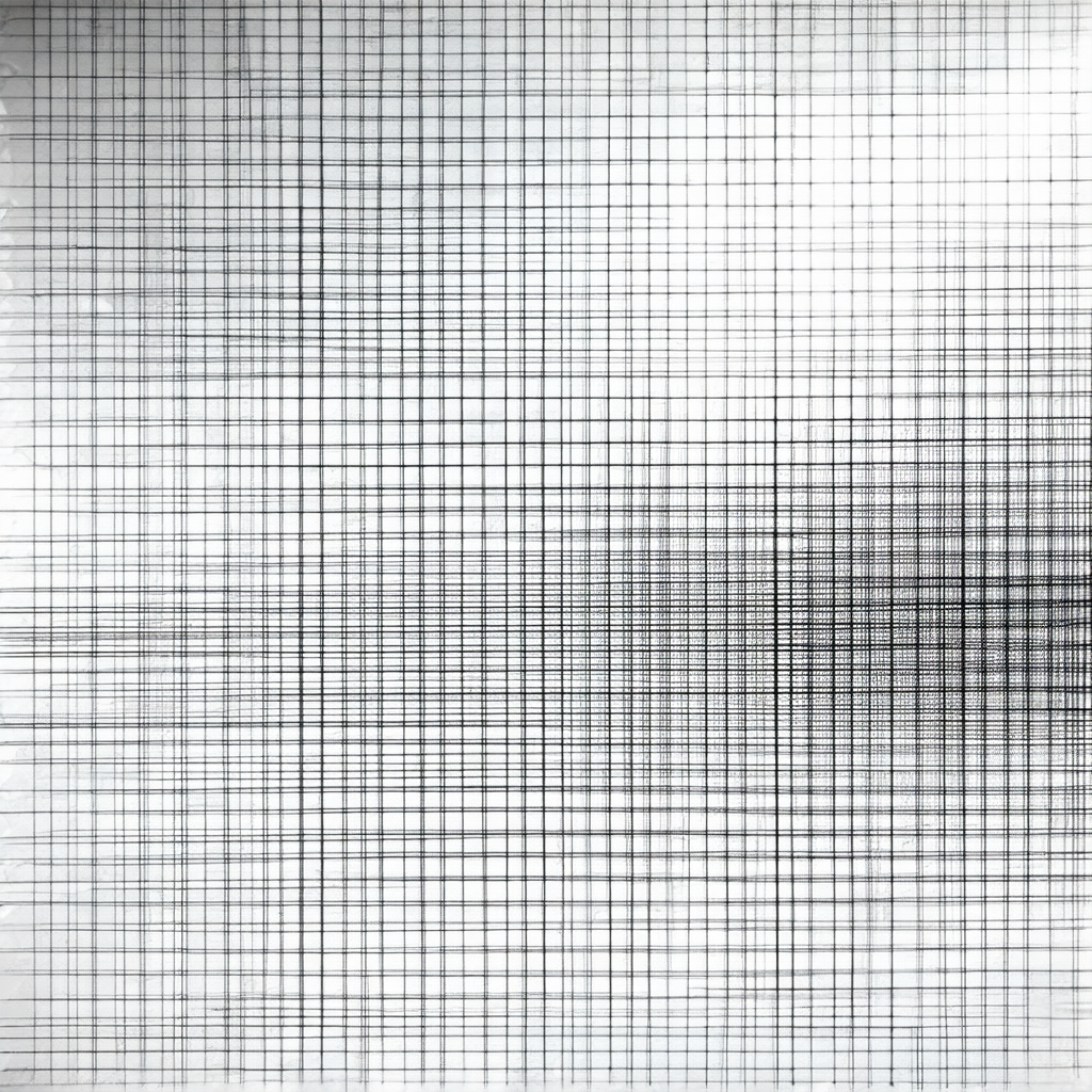Black and white photograph of a metal mesh