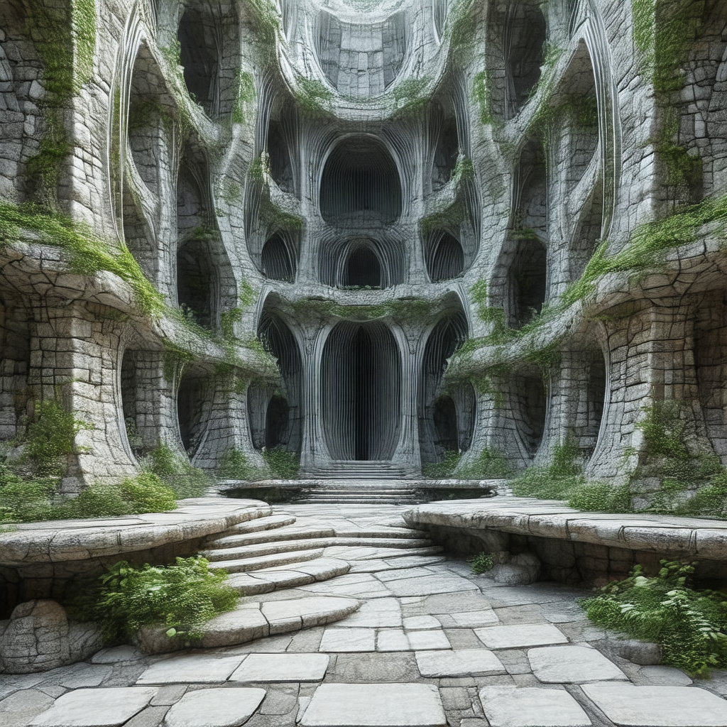 Computer-generated (cgi) depiction of a large, intricate ...