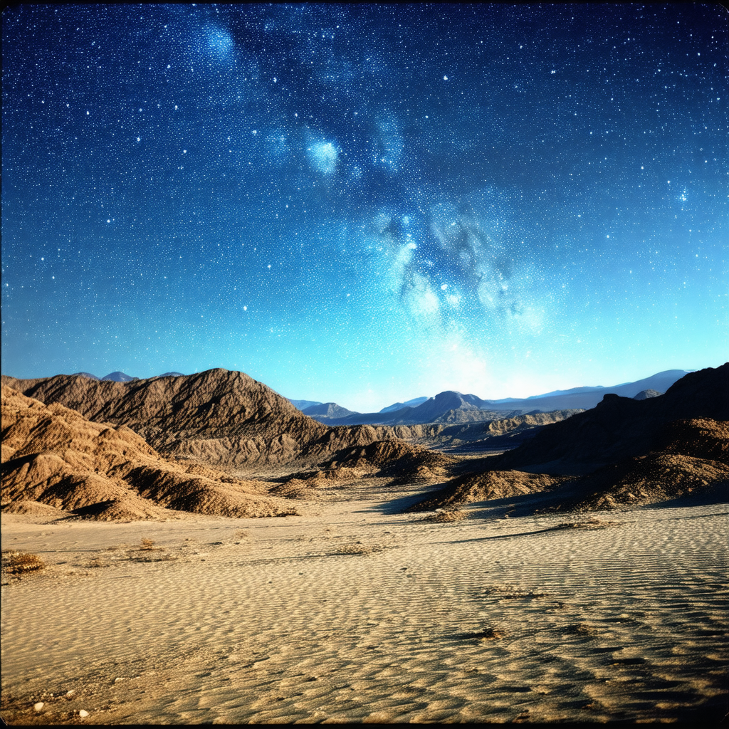 Captures a beautiful nighttime scene with a clear sky and...
