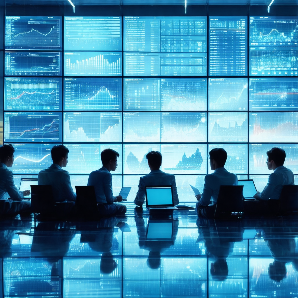 Group of men sitting in a conference room, all wearing su...