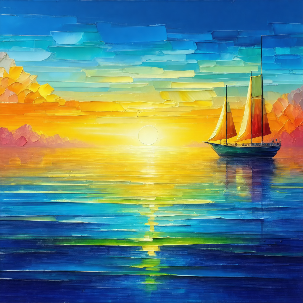 Large sailboat floating on a body of water, possibly the ...