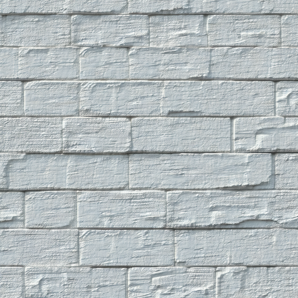 White brick wall with a few visible cracks