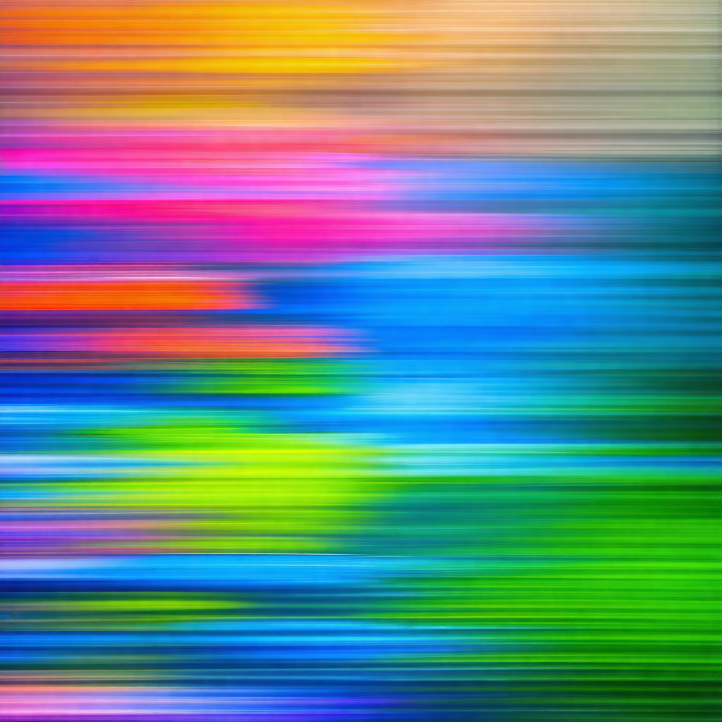 Colorful, fast-paced, and blurry photo of a rainbow