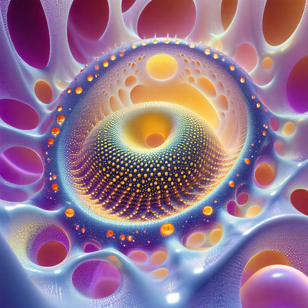 Vibrant and colorful artistic creation, possibly a sculpt...