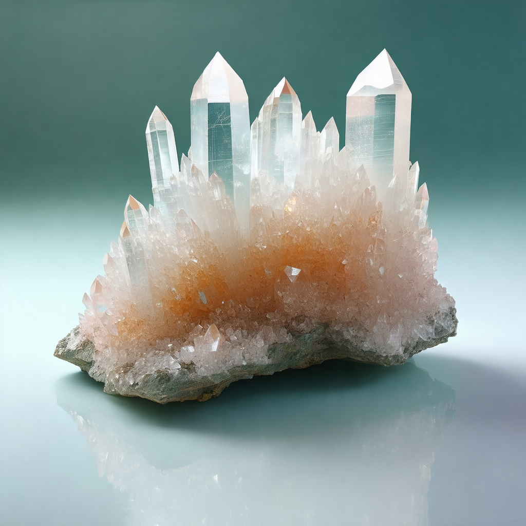 Large, beautifully crafted crystal sculpture, resembling ...