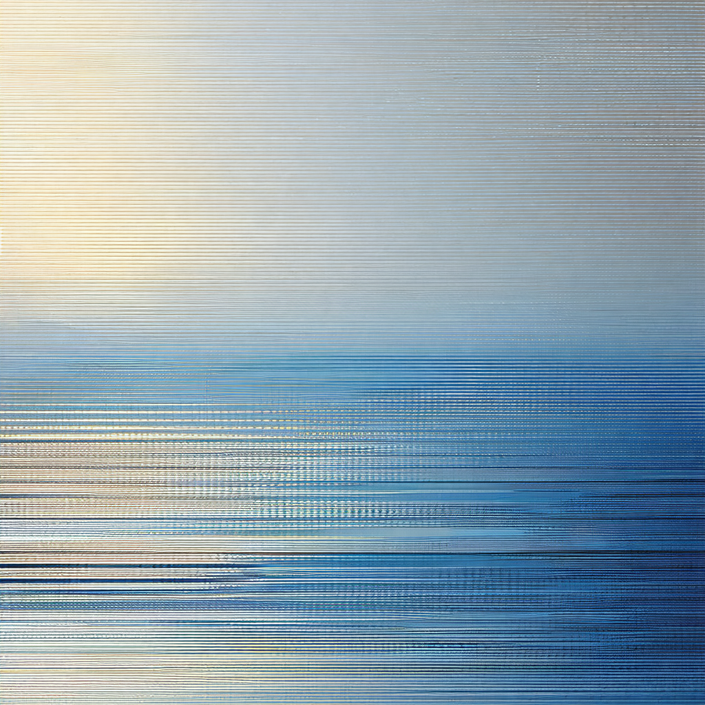 Beautiful blue ocean with a few ripples in the water