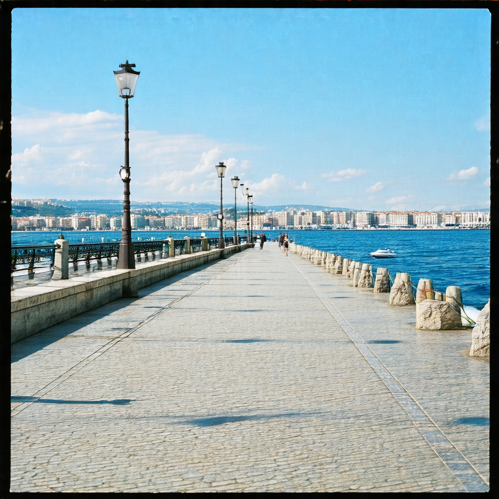 Long, narrow pier extending out into the water