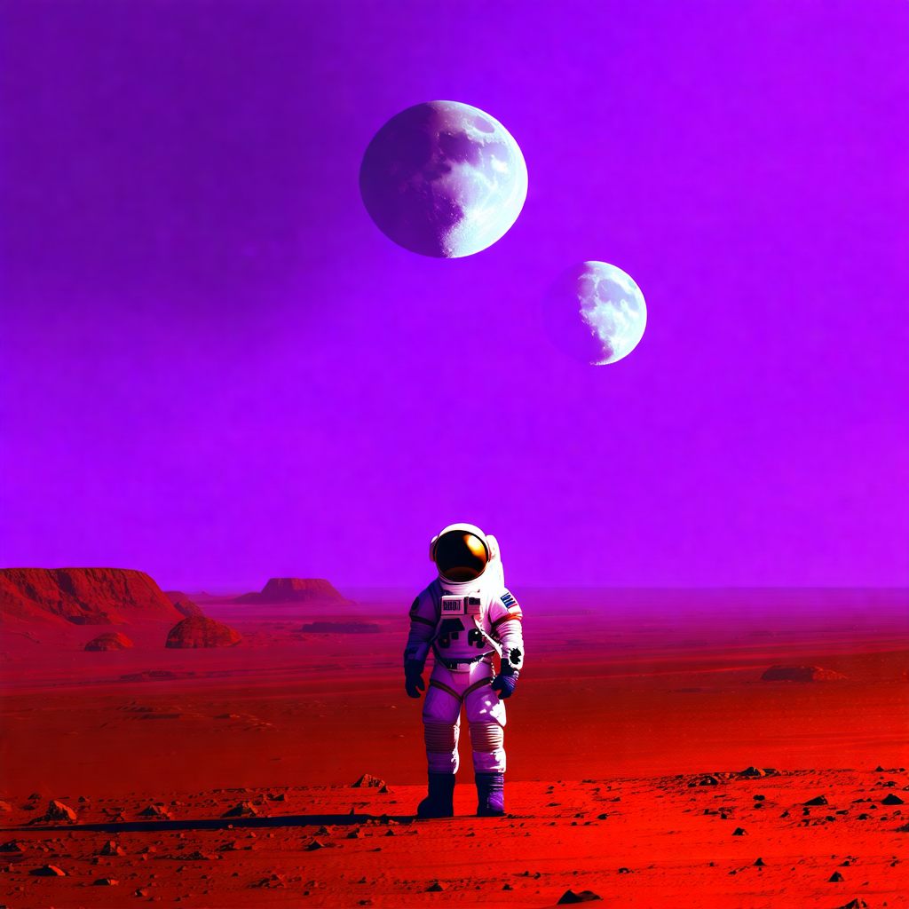 Describe this image in detail.

The image features a man standing on a red dirt field, wearing a white suit and a helmet