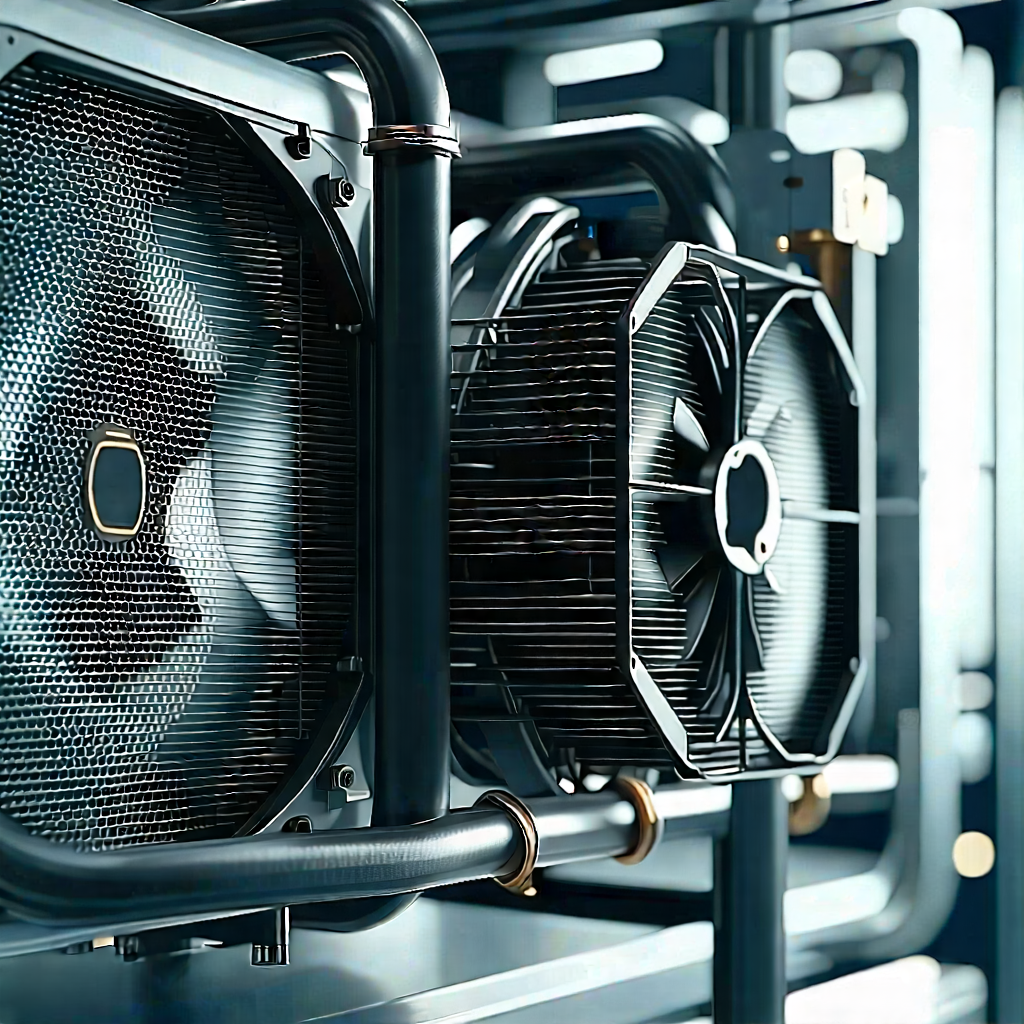 Tech Cinema 4D: Close-up of cooling system