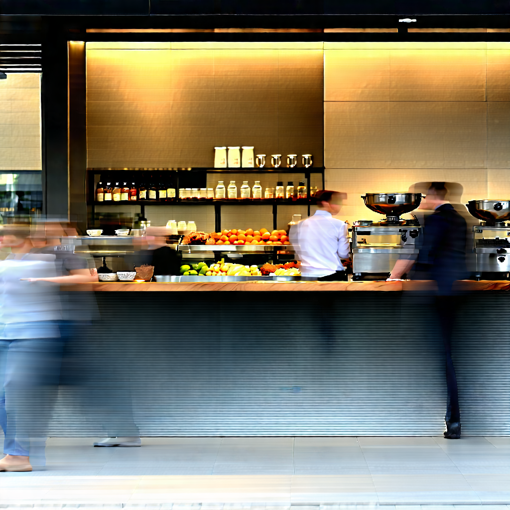 Urban Landscape Photography: Urban cafe culture scene