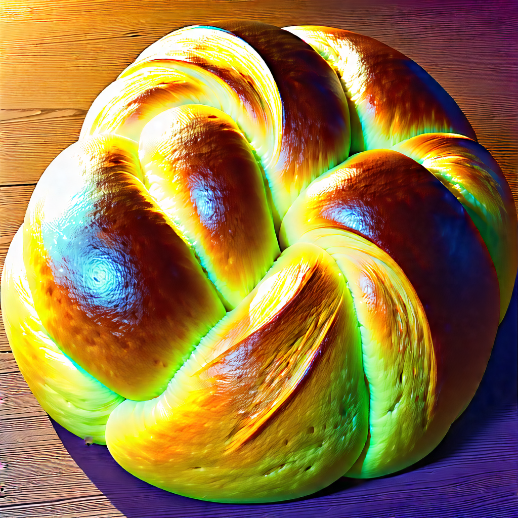 Lifestyle Abstract Design: Artisanal Bread Prepared With Artistic Presentation With Large, Colorful