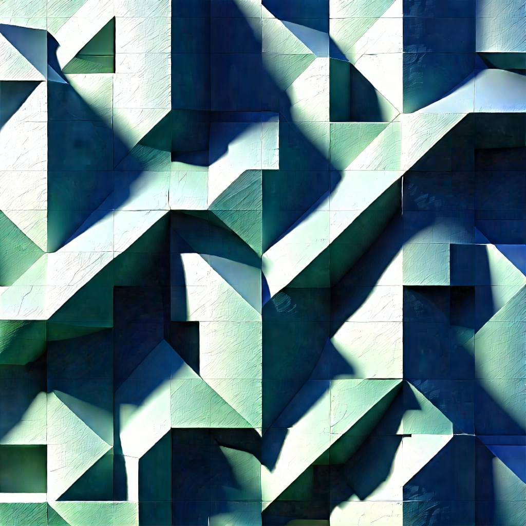 Abstract Constructivist Style: Tessellation with diffuse lighting
