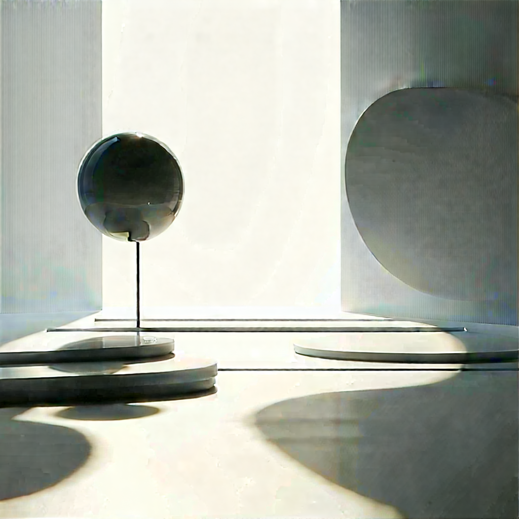 Abstract Lithograph: (minimalist:1.22) series with negative space