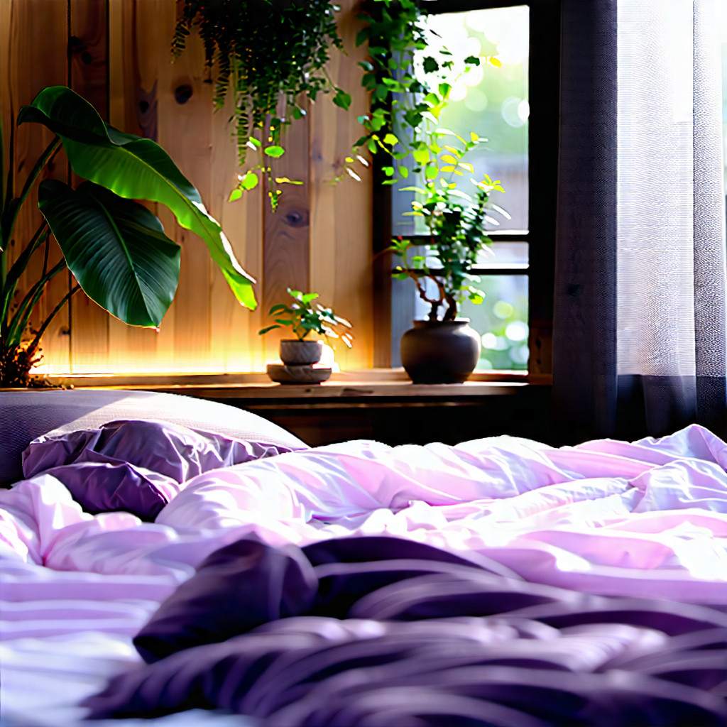Lifestyle Editorial Photography: Bedroom Sanctuary With Plants And Natural Elements With Bedroom Large