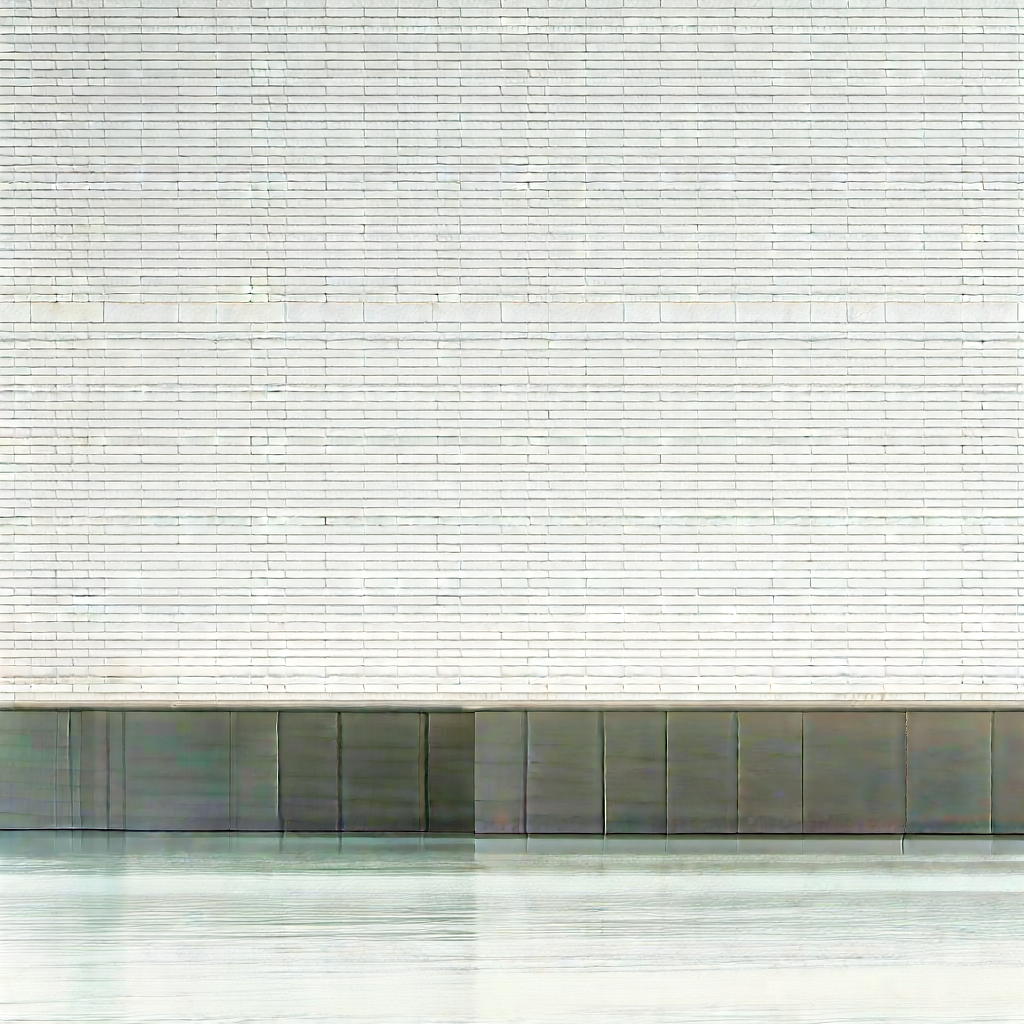 Abstract Architectural Photography: Minimalist Composition With Negative Space With Large White
