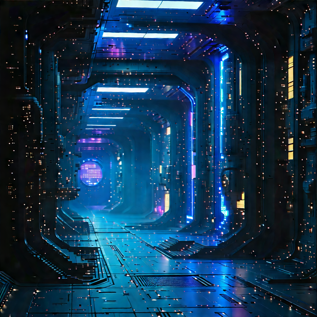 Abstract Cyberpunk Style: Smooth structure