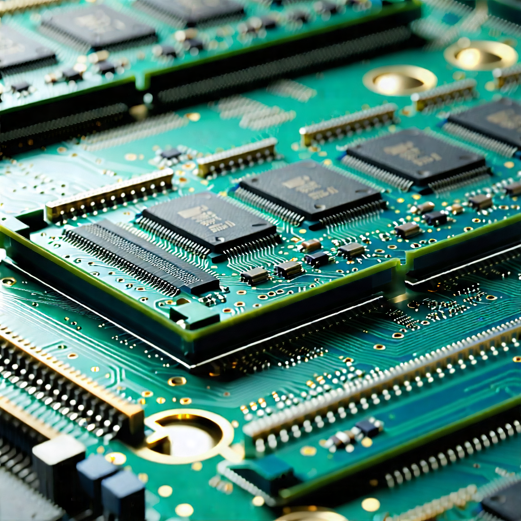 Tech Tilt-Shift Photography: Close-up of memory module