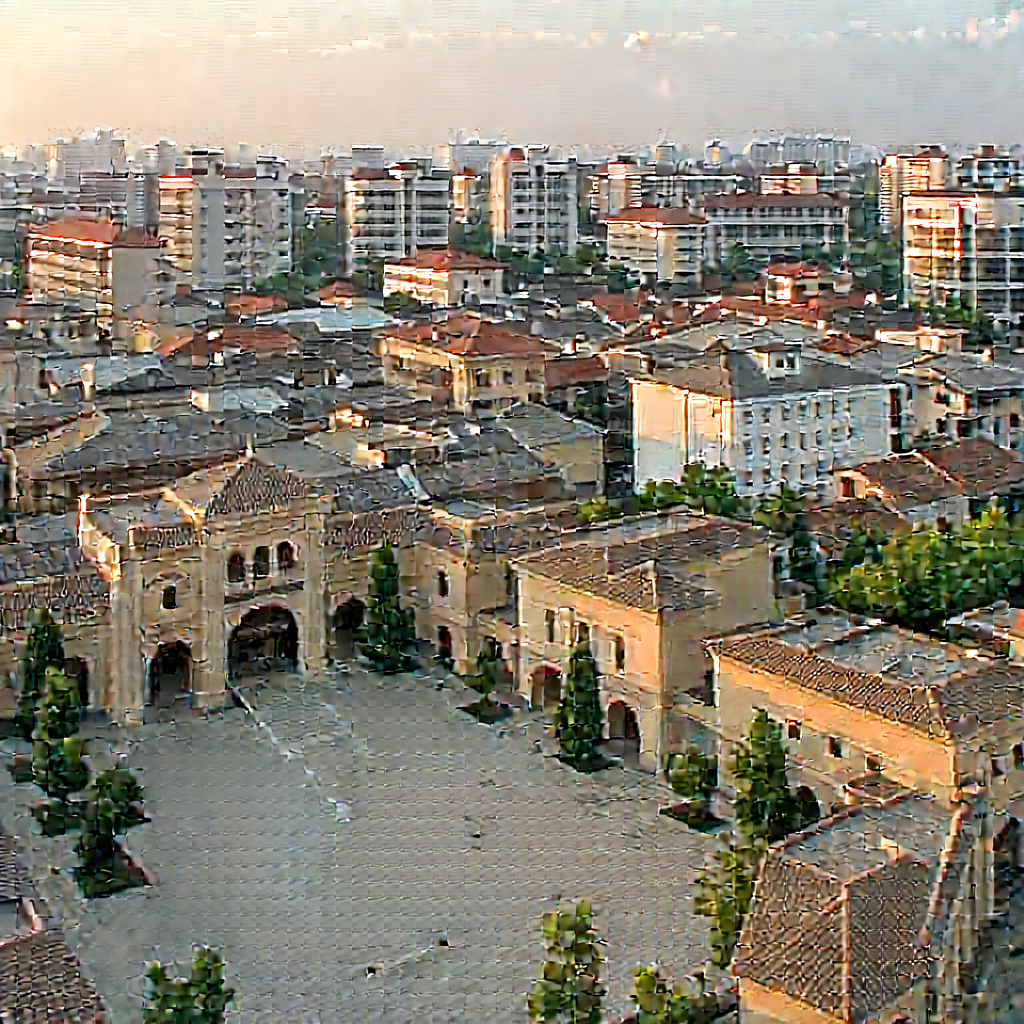 Urban Macro Photography: Aerial view of cultural district